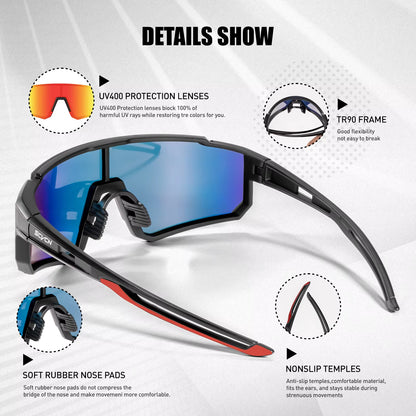 New Outdoor Cycling Sunglasses Men Road Driving Bike Glasses Sports Mountain Climbing Women Bicycle Cycling UV400 Goggles