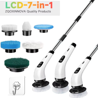 Cordless Household Spin Scrubber Kitchen Gadgets Hair Brushes Bathroom Broom Toilet Multipurpose Cleaning Brush Electric Mops