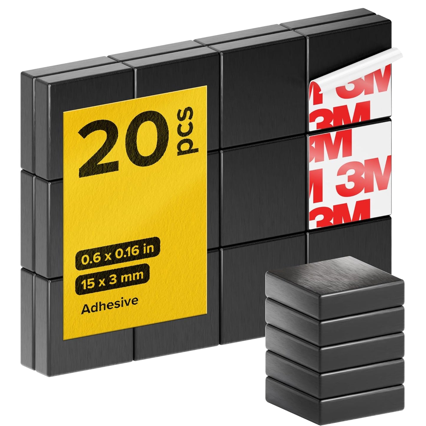 X-Bet Strong Magnets Heavy Duty - Round, Small and Strong Ceramic for Whiteboard or Fridge - 62Pcs