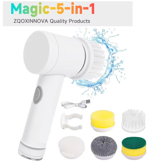 Cordless Household Spin Scrubber Kitchen Gadgets Hair Brushes Bathroom Broom Toilet Multipurpose Cleaning Brush Electric Mops
