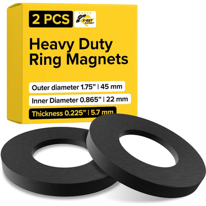 X-Bet Strong Magnets Heavy Duty - Round, Small and Strong Ceramic for Whiteboard or Fridge - 62Pcs