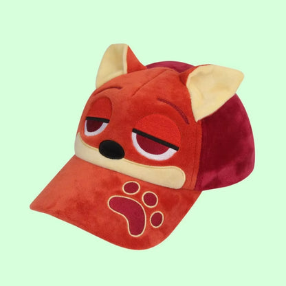 Zootopia Judy Nick Cute Versatile Warm Windproof Outdoor Casual Fashion Plush Baseball Cap Anime Cartoon Surprise Gift for Fans