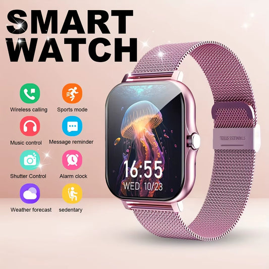 2025New Upgrad Smart Watch for Men Women 1.83Inch Full Touch Display BT Call Sports Monitoring Smartwatch for Android&Ios Phone