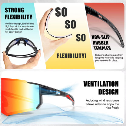 New Outdoor Cycling Sunglasses Men Road Driving Bike Glasses Sports Mountain Climbing Women Bicycle Cycling UV400 Goggles