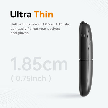 Magnetic Hand Warmers Rechargeable 2 Pack, Electric Handwarmers, Smart Heating UL Certified, 3-Settings,Portable Heater, Ultra Slim Pocket, Hunting Essentials, Gifts for Christmas Men, UT3 Lite