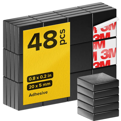 X-Bet Strong Magnets Heavy Duty - Round, Small and Strong Ceramic for Whiteboard or Fridge - 62Pcs