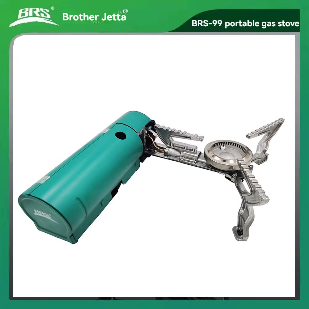 BRS Portable Outdoor Folding Cassette Stove Camping Butane High-Fire Integrated All-In-One Gas Stove Trekking Accessories