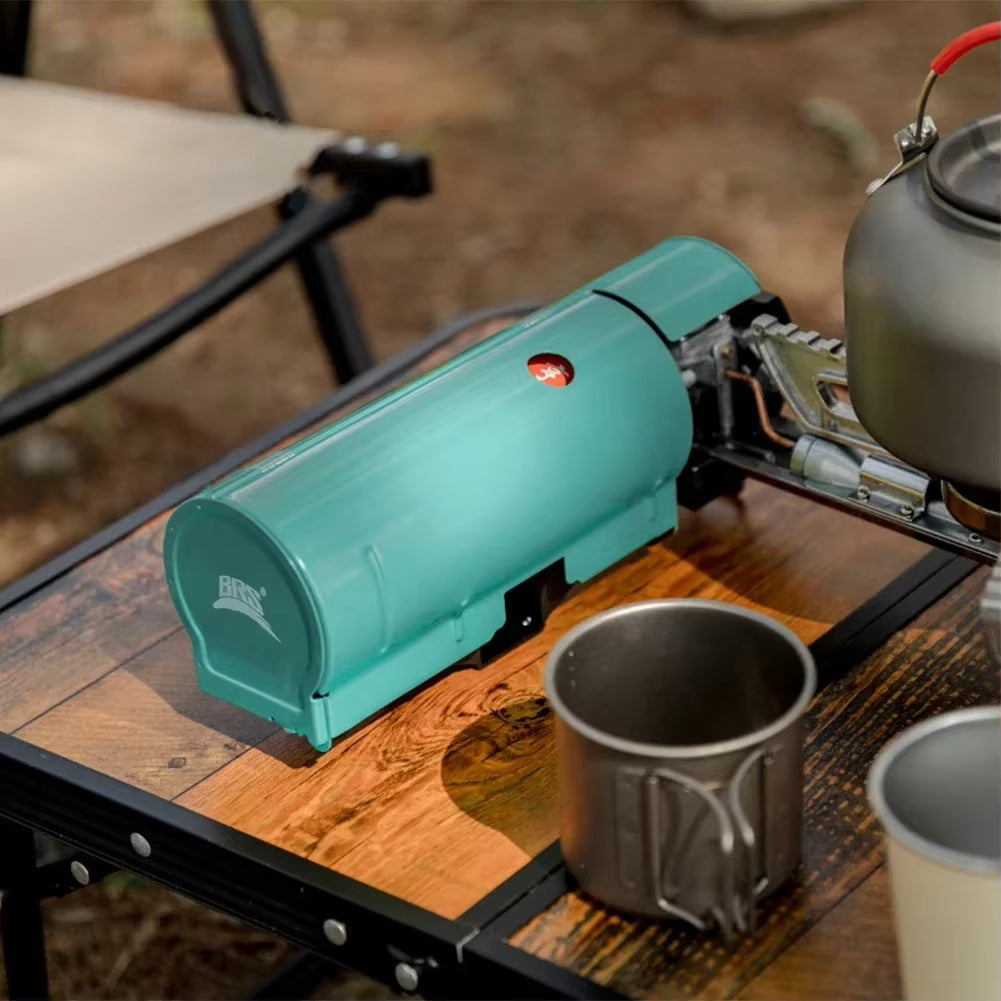 BRS Portable Outdoor Folding Cassette Stove Camping Butane High-Fire Integrated All-In-One Gas Stove Trekking Accessories