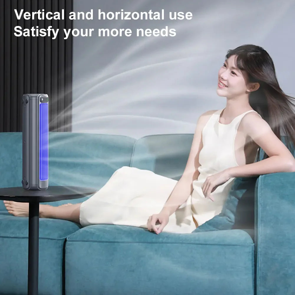 2026 New Upgrade Tower Air Cooling Fan with Remote Control 6Wind Speed Bladeless Table Fan Mist Cooling Fan Built-In Air Purifie
