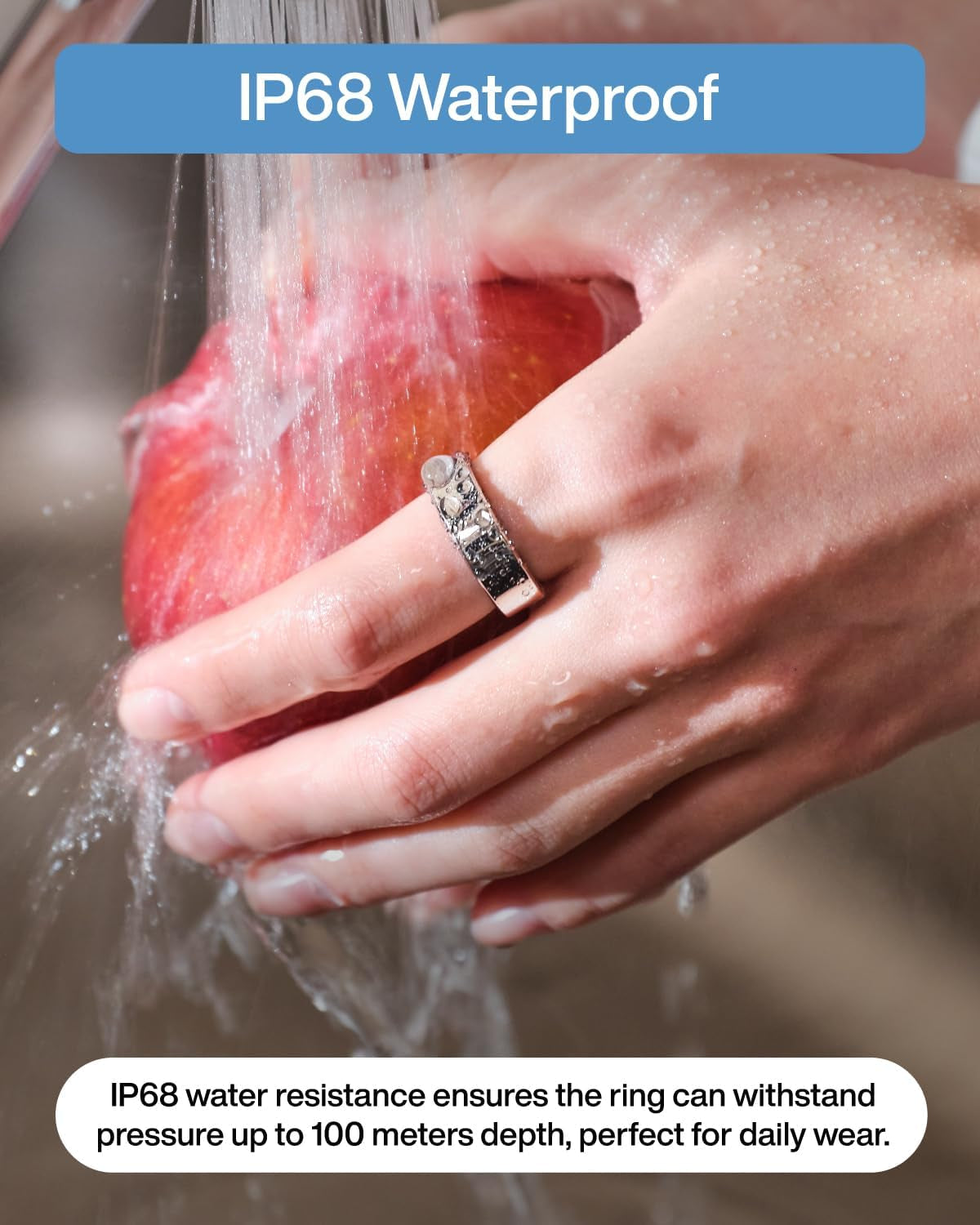 Gen 2 Air, Ultra-Thin AI Smart Ring, 10-Day Battery Life, Fitness/Sleep/Stress/Hr Tracker for Women&Men, No App Fee for Standard Features, Ios & Android Compatible (Size 6, Dune Gold)