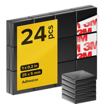 X-Bet Strong Magnets Heavy Duty - Round, Small and Strong Ceramic for Whiteboard or Fridge - 62Pcs