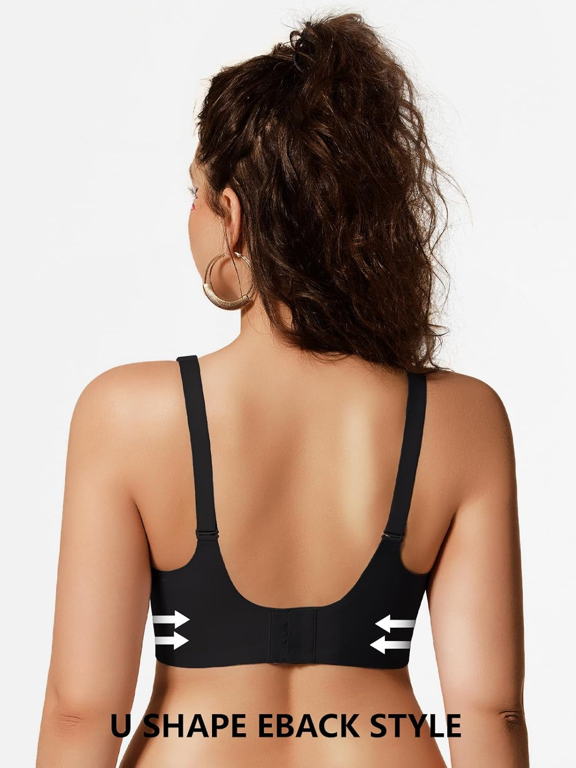 Women’s Seamless Jelly Push-Up Bralette – Wireless Scalloped T-Shirt Bra, Soft Comfort Everyday Wear