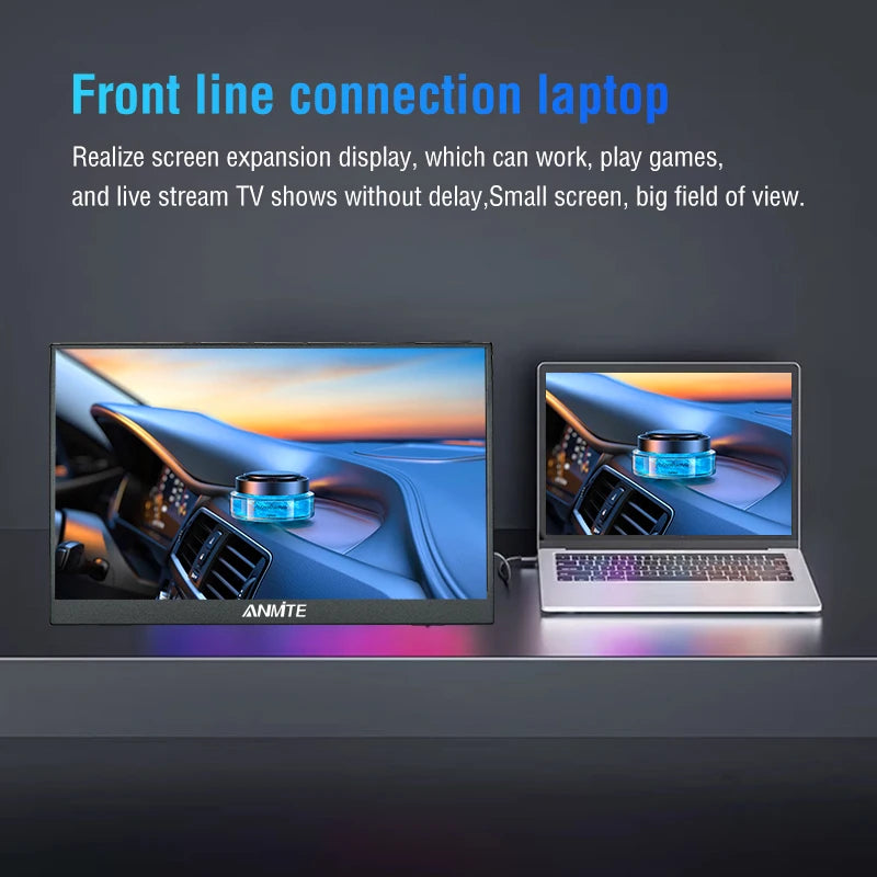 16-Inch 1200P HDR Portable Monitor, 16:10 Touch/Non-Touch, Compatible with Xbox, PlayStation, Switch, Smartphone, and PC/Laptop