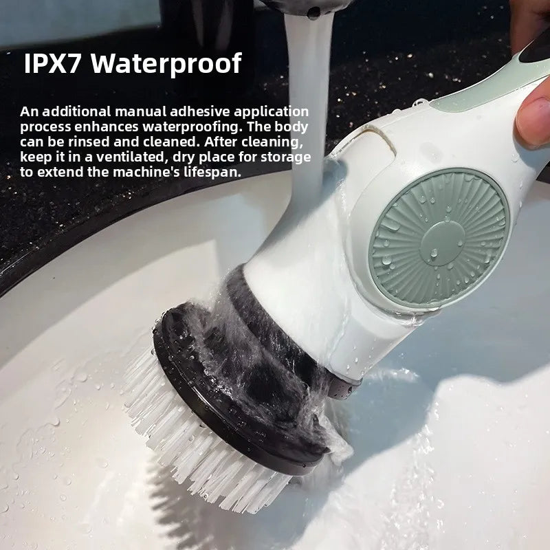 Electric Automatic Rotating Gap Cleaning Brush Retractable Rod Multi-Function Home Daily Cleaning Supplies Integrated