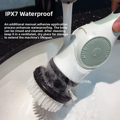 Electric Automatic Rotating Gap Cleaning Brush Retractable Rod Multi-Function Home Daily Cleaning Supplies Integrated