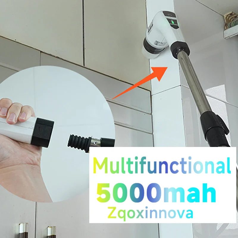Household Cordless Spin Scrubber Kitchen Gadgets Hair Brushes Bathroom Broom Toilet Mops Electric Multipurpose Cleaning Brush
