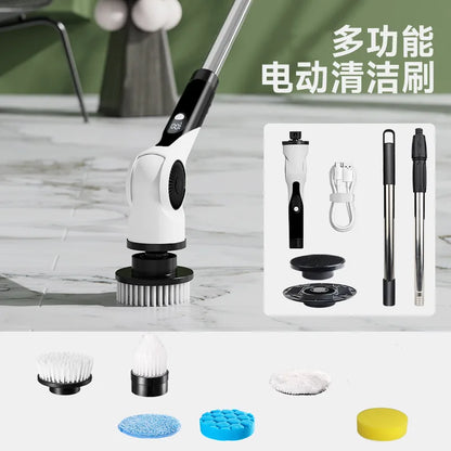 Electric Automatic Rotating Gap Cleaning Brush Retractable Rod Multi-Function Home Daily Cleaning Supplies Integrated