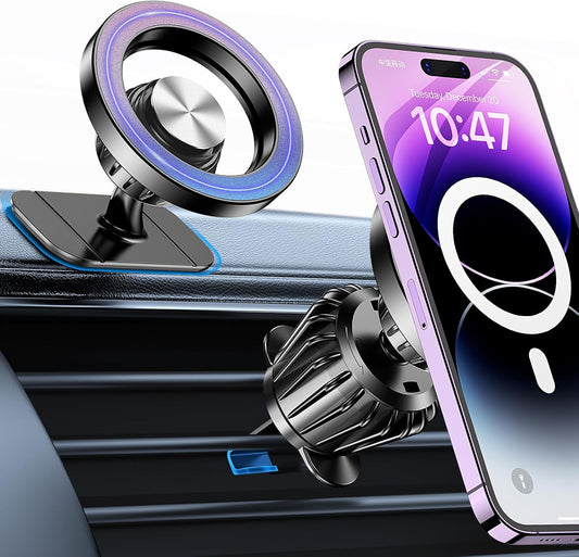 for Magsafe Car Mount【20 Strong Magnets】Magnetic Phone Holder for Car Phone Holder Mount Dash Mounted Holders Cell Phone Holders for Your Car Accessories for Women Men for Iphone 17 16 15 14