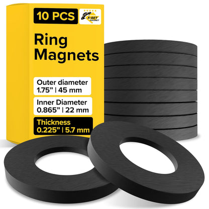 X-Bet Strong Magnets Heavy Duty - Round, Small and Strong Ceramic for Whiteboard or Fridge - 62Pcs