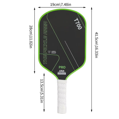 T700 Carbon Fiber Pickleball Paddle | USAPA Approved Lightweight Professional Paddle