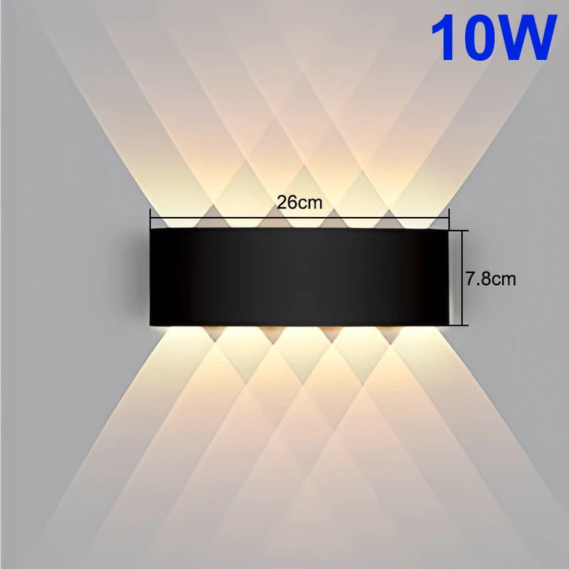 LED Wall Lamp 4/6/8/10 Outdoor Wall Lamps up and down towards Lighting for Indoor Room Decoration Garden Lighting Street Lights
