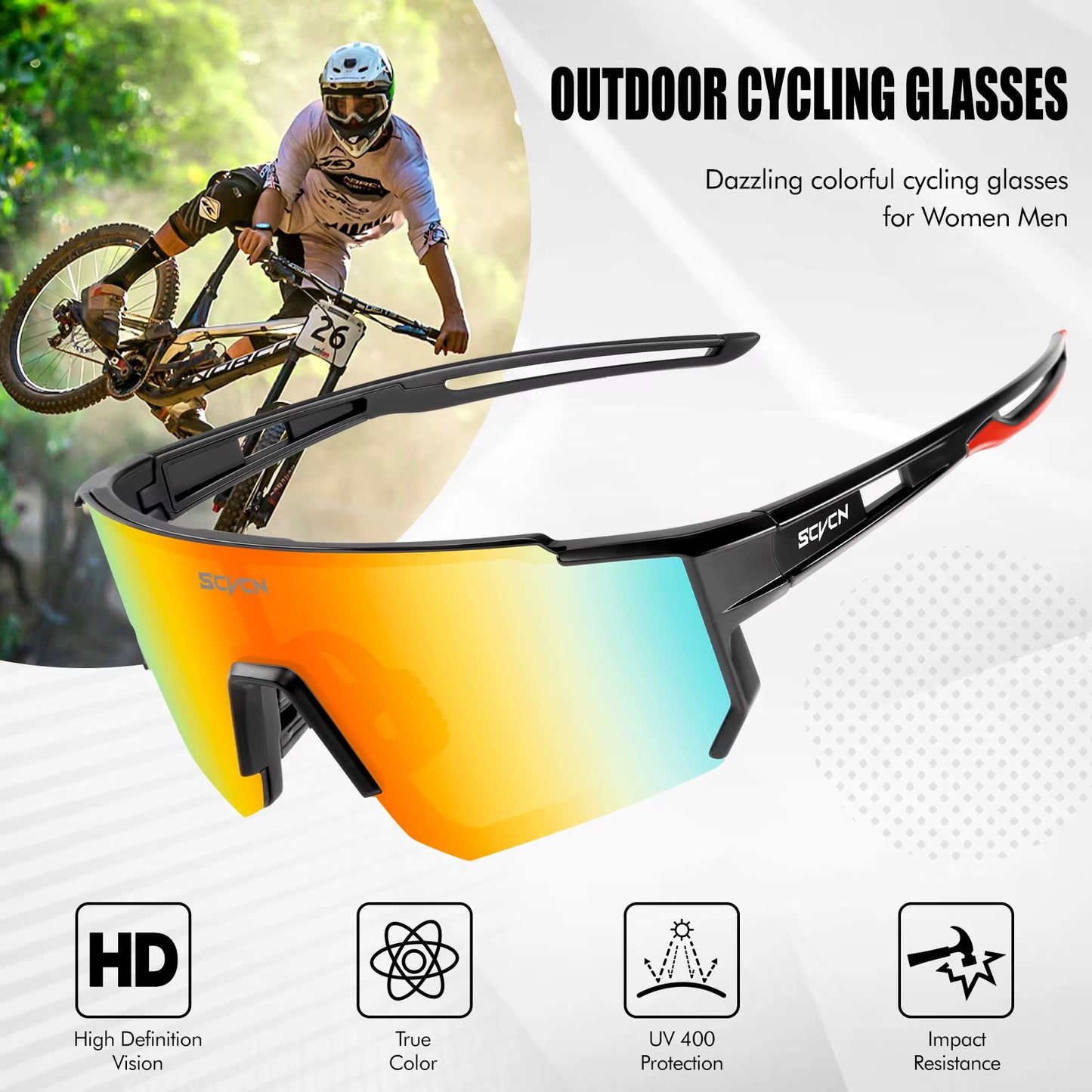 New Outdoor Cycling Sunglasses Men Road Driving Bike Glasses Sports Mountain Climbing Women Bicycle Cycling UV400 Goggles