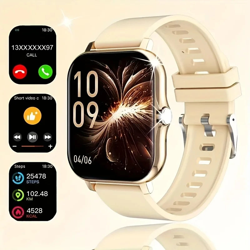 2025New Upgrad Smart Watch for Men Women 1.83Inch Full Touch Display BT Call Sports Monitoring Smartwatch for Android&Ios Phone