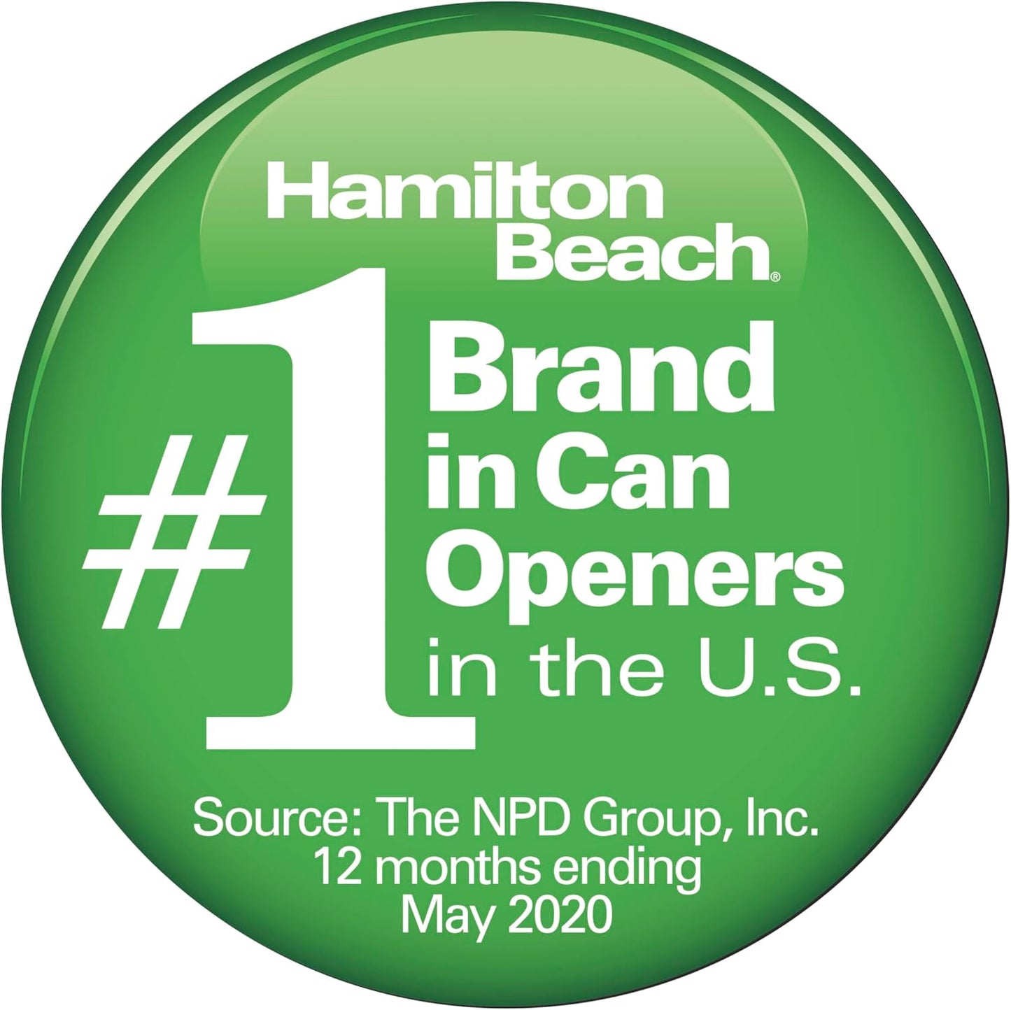 Smooth Touch Electric Automatic Can Opener with Easy Push down Lever, Eliminates Sharp Edges, Opens All Standard-Size and Pop-Top Cans, Extra Tall, Black and Chrome (76606AG)