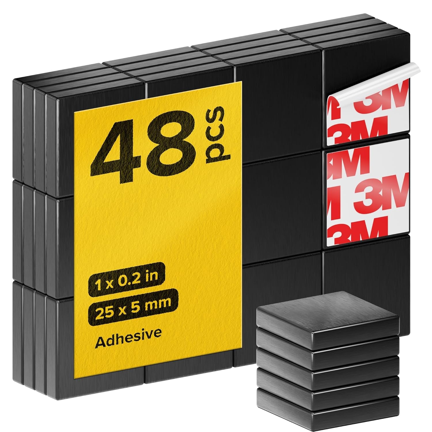 X-Bet Strong Magnets Heavy Duty - Round, Small and Strong Ceramic for Whiteboard or Fridge - 62Pcs