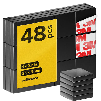 X-Bet Strong Magnets Heavy Duty - Round, Small and Strong Ceramic for Whiteboard or Fridge - 62Pcs