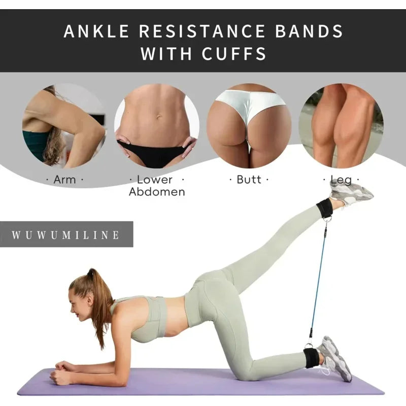 1Pc Ankle Straps for Cable Machines Padded Ankle Cuffs for Leg Exercise Workoutsfully Adjustable and Breathable Ankle