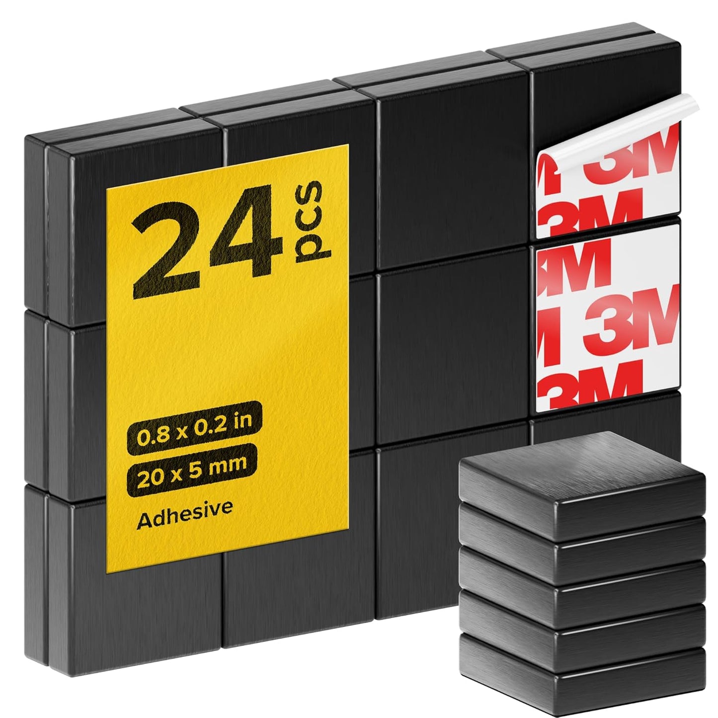 X-Bet Strong Magnets Heavy Duty - Round, Small and Strong Ceramic for Whiteboard or Fridge - 62Pcs