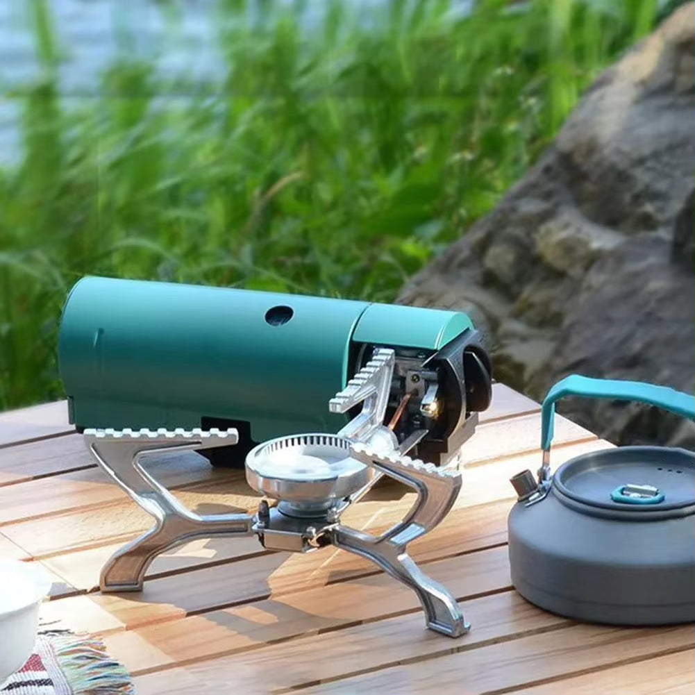 BRS Portable Outdoor Folding Cassette Stove Camping Butane High-Fire Integrated All-In-One Gas Stove Trekking Accessories
