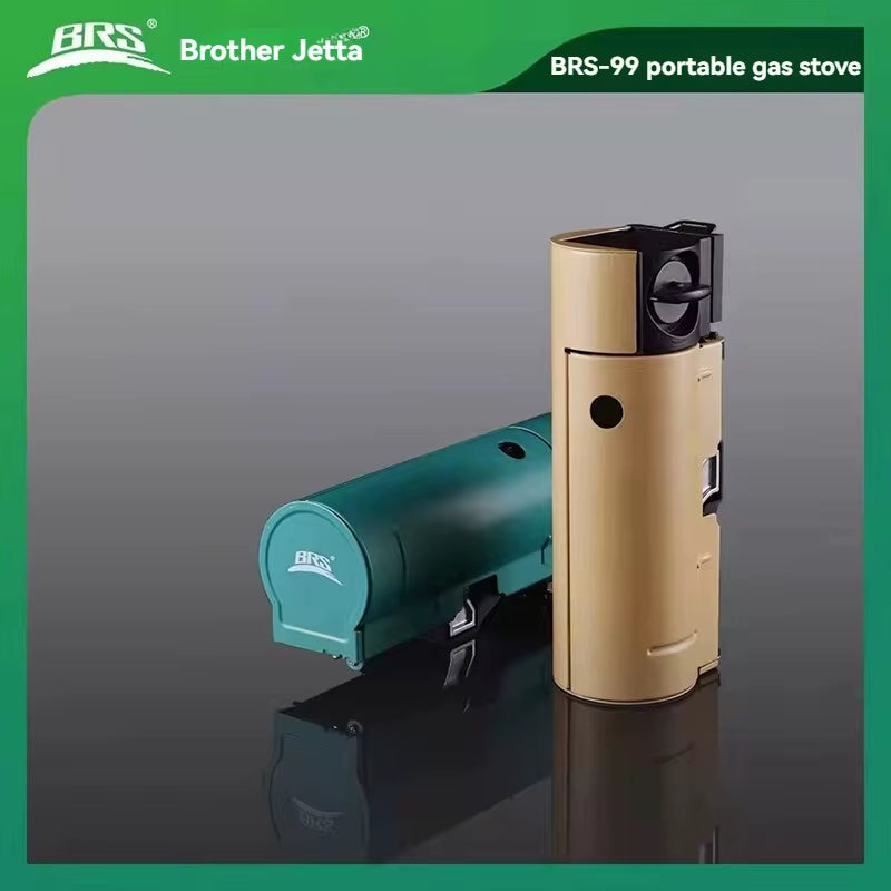 BRS Portable Outdoor Folding Cassette Stove Camping Butane High-Fire Integrated All-In-One Gas Stove Trekking Accessories